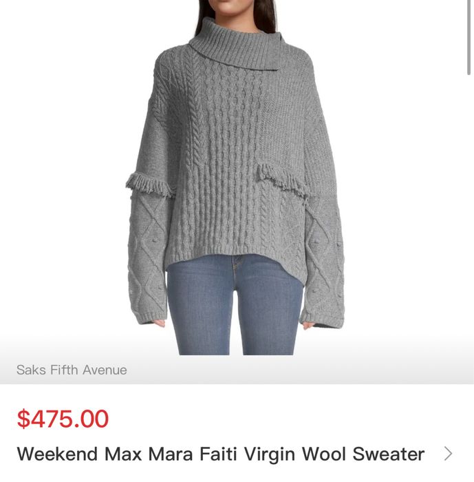 Max mara жіночий фірмовий светр з вовною оригінал р. М італія