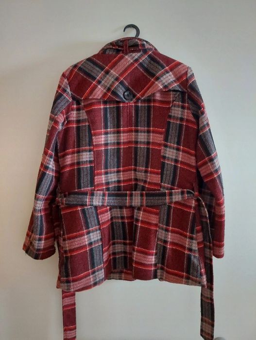 Casaco com padrão xadrez