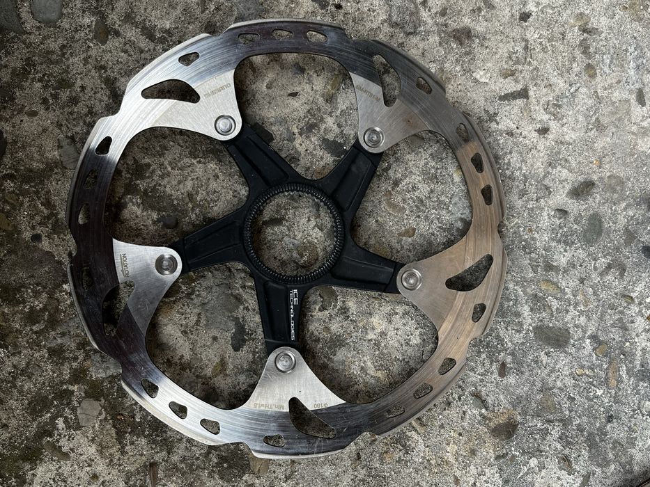 Диск тормозний ротор shimano xtr xt ice tech 160 180 centr lock rt76