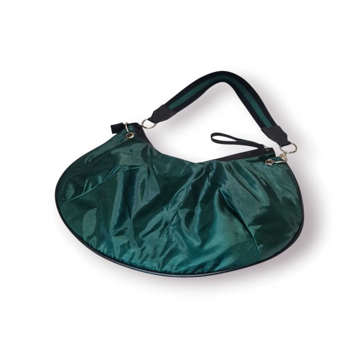 Bolsa Feminina Verde Nylon / Alça Larga Removível
