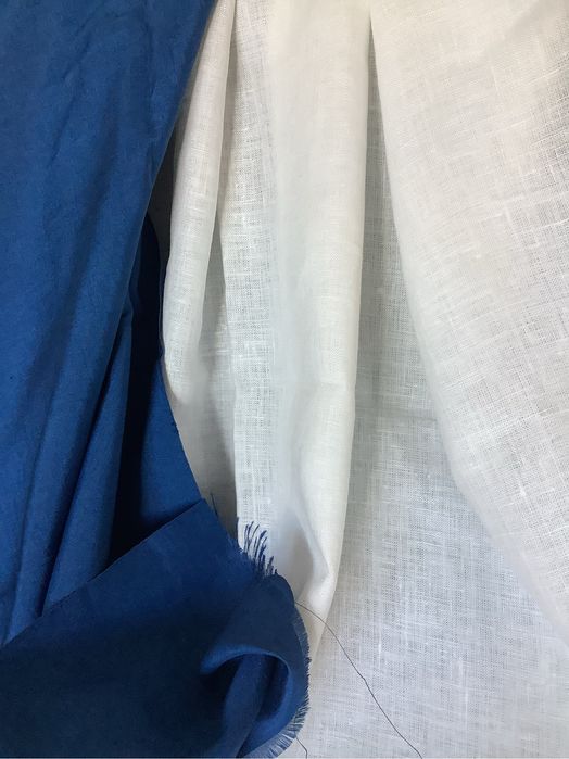 Відрізок тканини шовк 100%,лен, віскоза