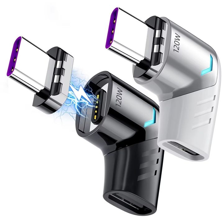 Магнитный адаптер type c 120w.