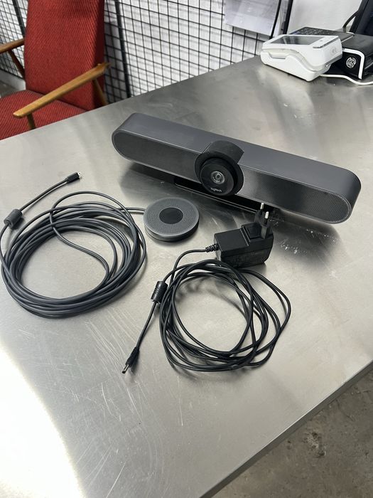 Logitech MeetUp + mikrofon rozszerzający Zestaw do profesjonalnych wideokonferencji