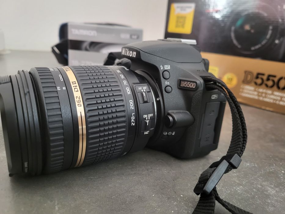 Nikon D5500 + objetiva Tamron 18 - 270mm
