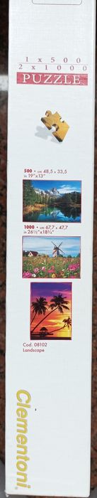 3 puzzles de 1000 (x2) e 500 peças