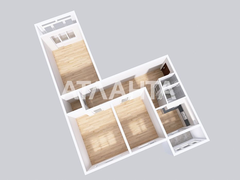 Комфортна трикімнатна квартира у пішій доступності до центру