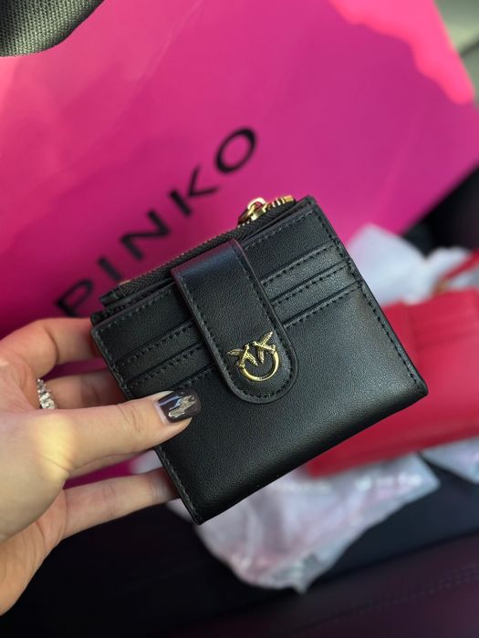 Гаманець кошелек Pinko чорний червоний
