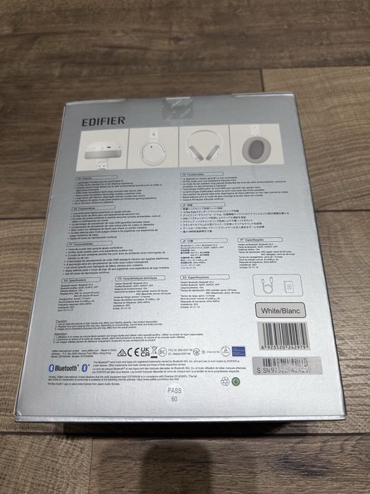 Słuchawki bluetooth Edifier W820NB białe nowe
