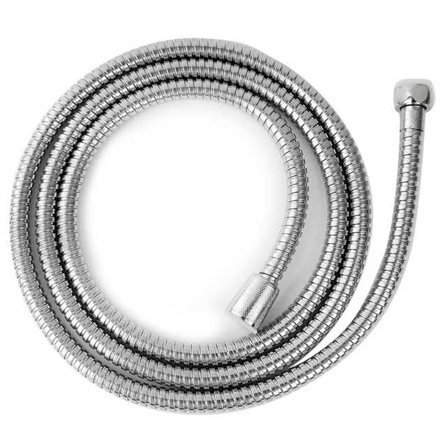 Mangueira de duche de casa de banho em metal cromado