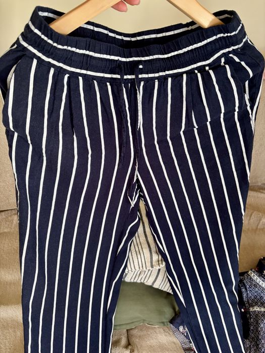 Spodnie damskie letnie 34/XS len/wiskoza