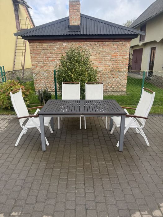 Стіл на терасу меблі в альтанку стіл 4 крісла (0033)