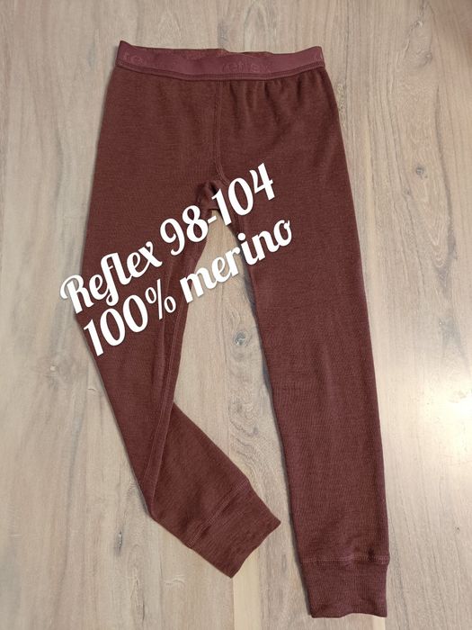 Reflex wełniane spodnie merino wool ull 98-104