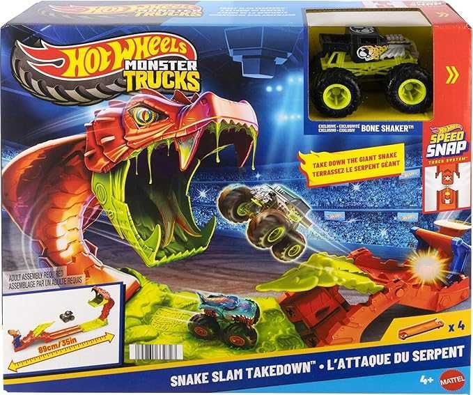 Трек Хот Вілс Удар Змії Bone Shaker 1:64 Hot Wheels Snake SlamTakedown
