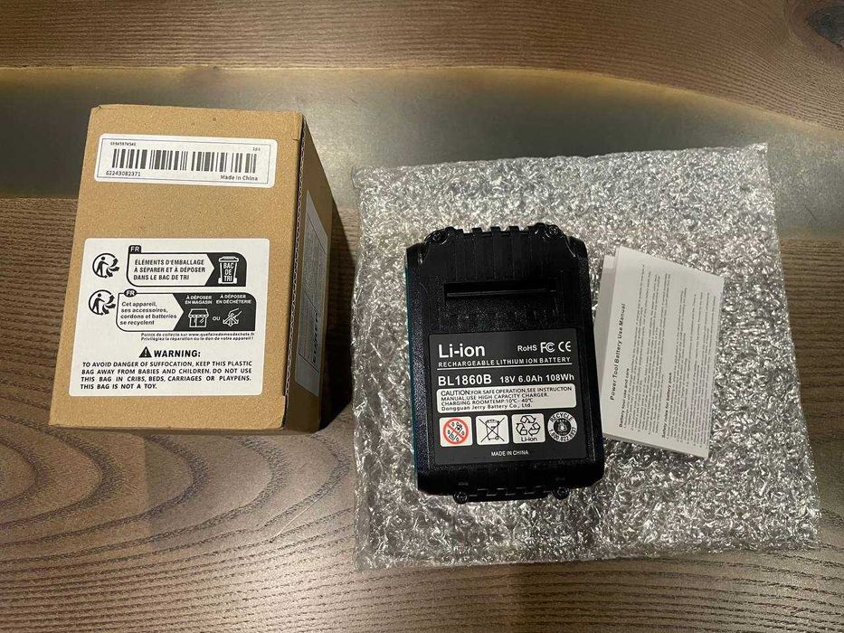 Акумулятор батарея Makita 18V 6Ah BL1860B LXT Аналог з LED НОВИЙ