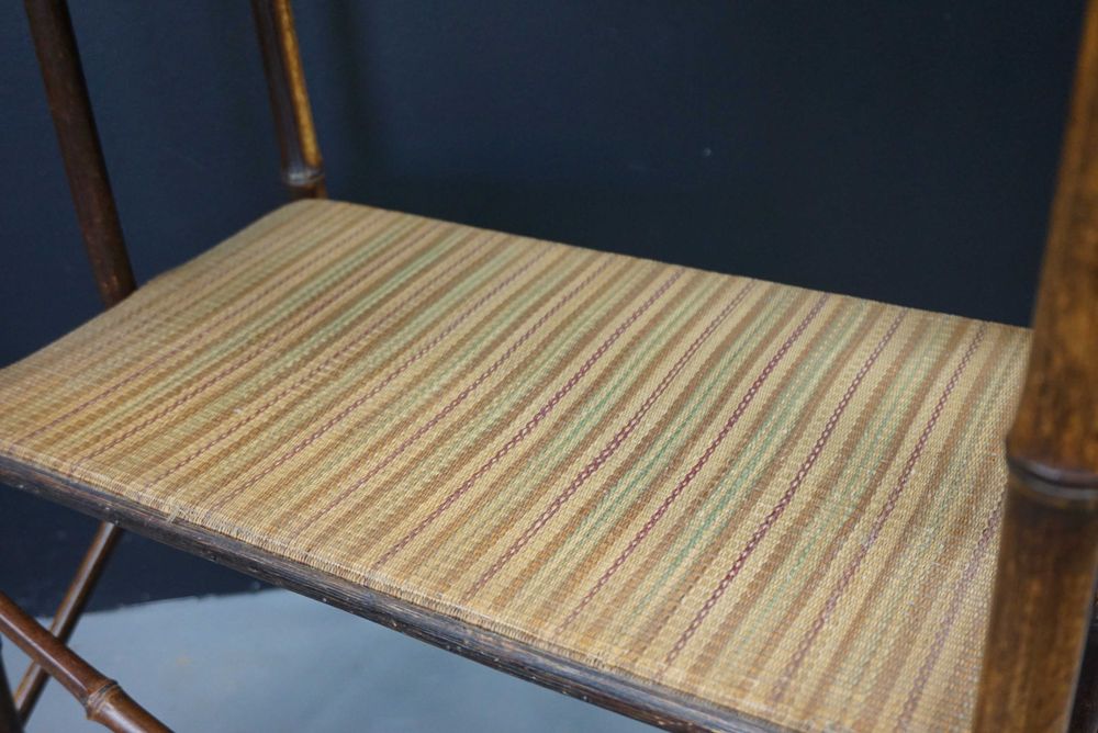 Bambusowa etażerka gazetnik przedwojenny bambus jak Thonet