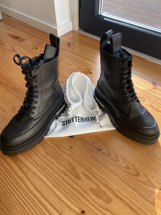 EXCLUSIVO: Botas Stutterheim em pele NOVAS com sola borracha