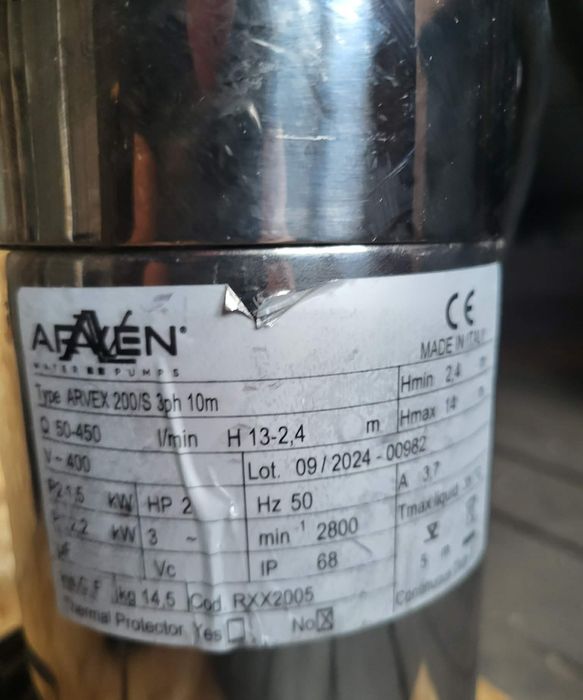 Pompa chemiczna Stan nowy.