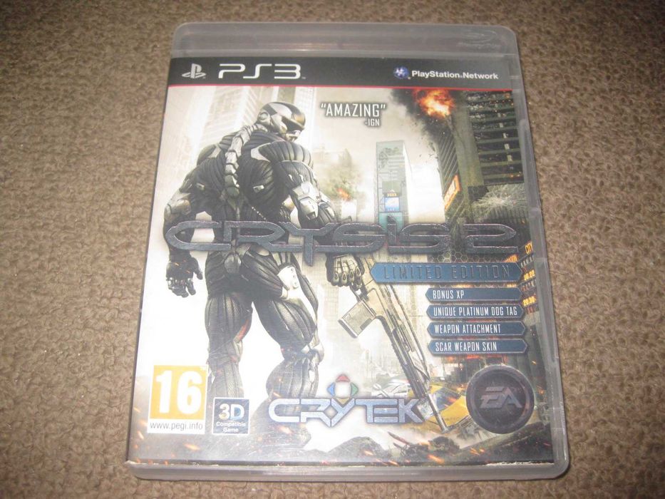 Jogo "Crysis 2: Limited Edition" para PS3/Completo!
