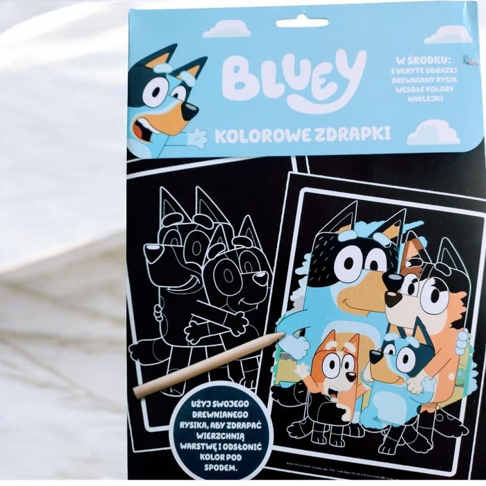 Zdrapywanka kolorowanka Bluey