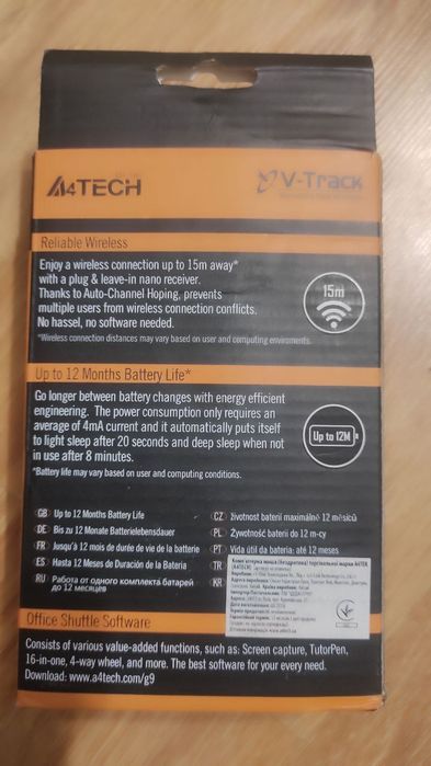 Мышь A4Tech G9-500F-1 V-Track, беспроводная