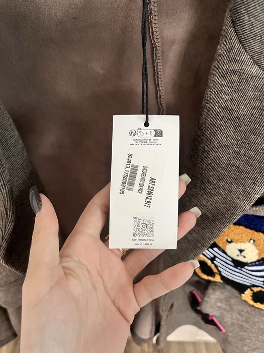 Блейзер шоколад і сірий