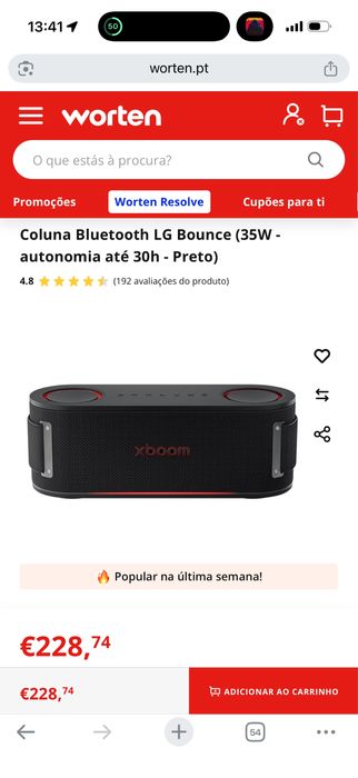 Lg xboom bounce nova