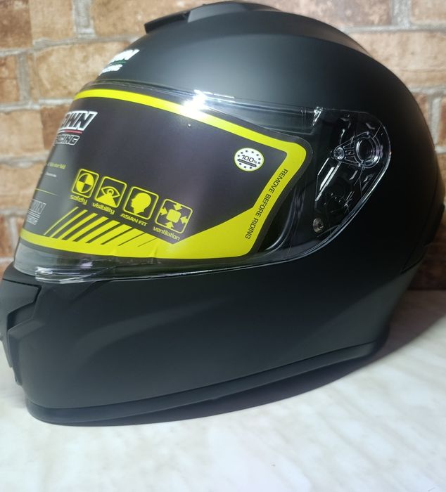 Новий мотошолом Crown Racing L , мотоциклетний шолом . Шлем , мотошлем