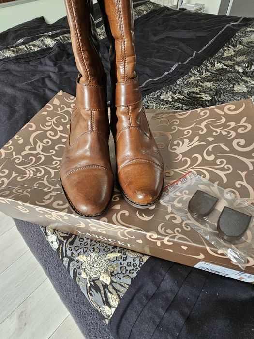 Kozaki  skórzane Lasocki rozm,38