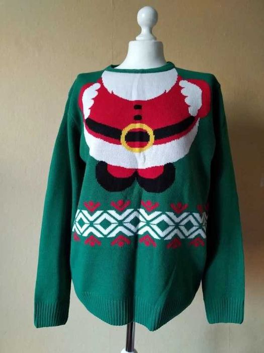 Sweter uniseks świąteczny z Mikołajem Ho,ho,ho ! 38 M