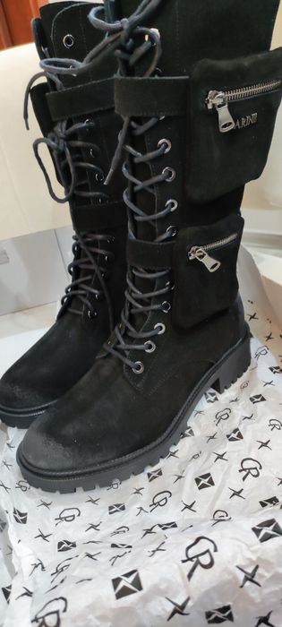 Buty skóra naturalna zamszowa