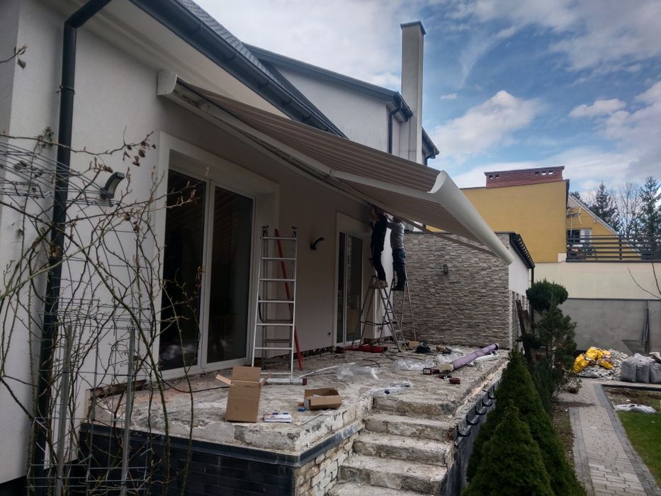 Markiza tarasowa palladio kasetowa elektryczna