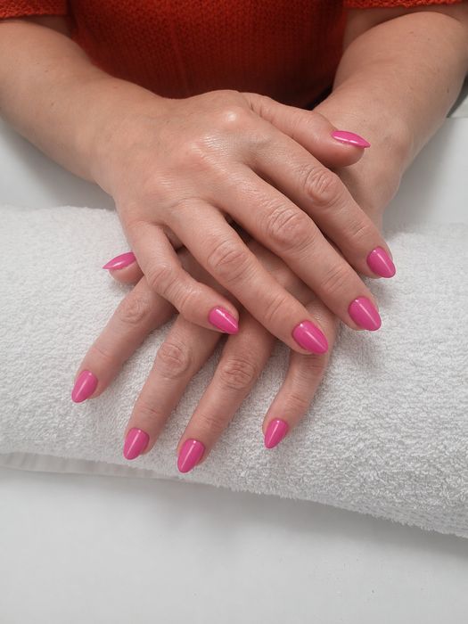 Paznokcie hybrydowe/pedicure/peeling kawitacyjny +ampułka+maska algowa