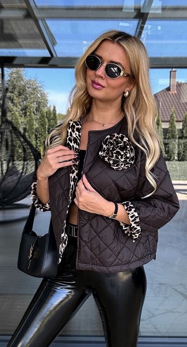 Kurtka przejsciowa panterka rozmiar uniwersalny