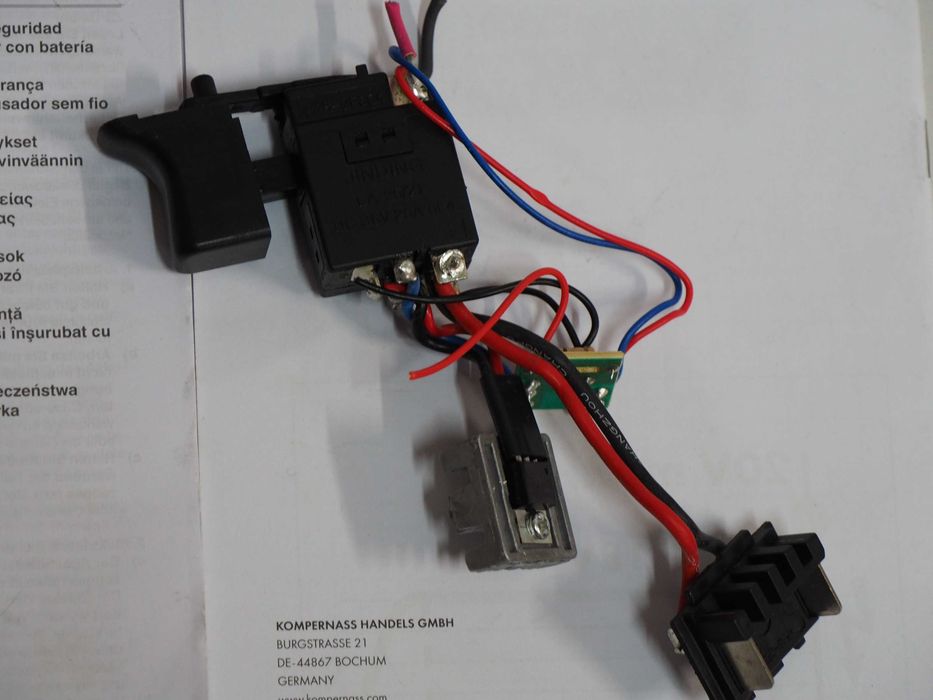 Wylacznik EINHELL TE-CI 18 LI zakrętarka klucz 18v wlacznik