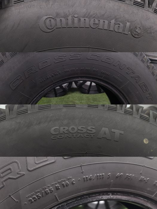 4 x 235/85/16C Continental Cross Contact AT Opony Letnie Wysyłka