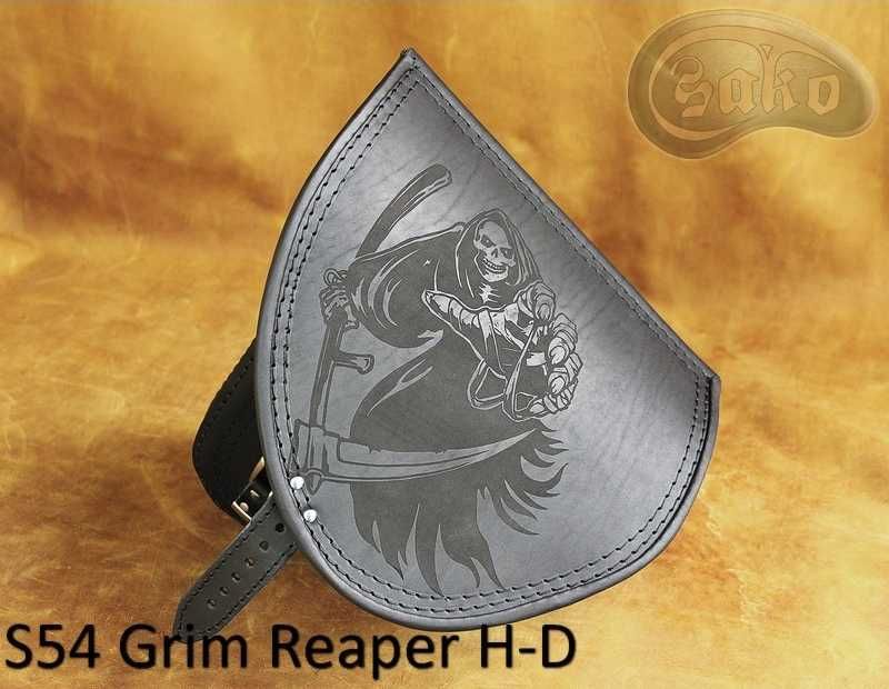 Sakwa skórzana motocyklowa S54 KOSTUCHA H-D harley softail