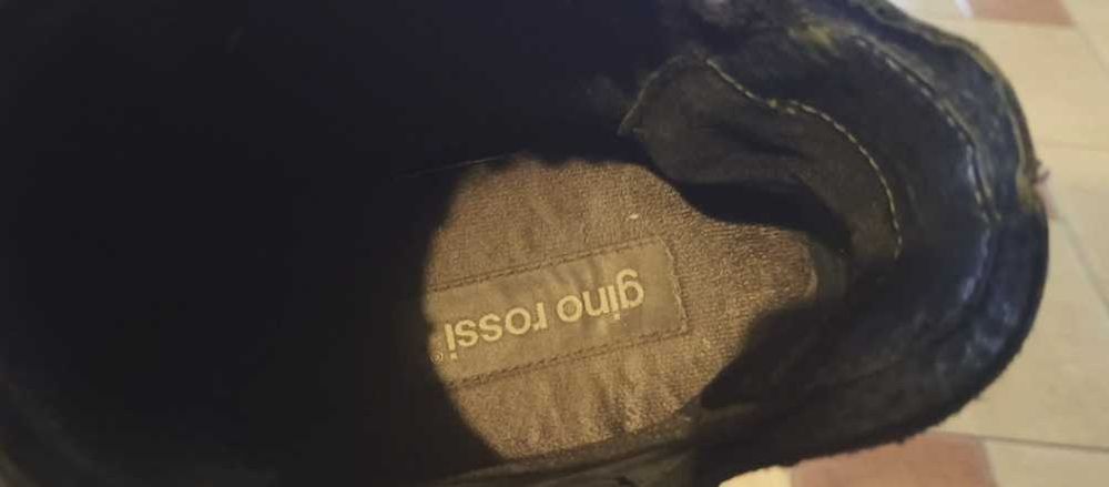 30 cm 45 46 Sztyblety Chelsea GINO ROSSI western zamek kowbojki czarne