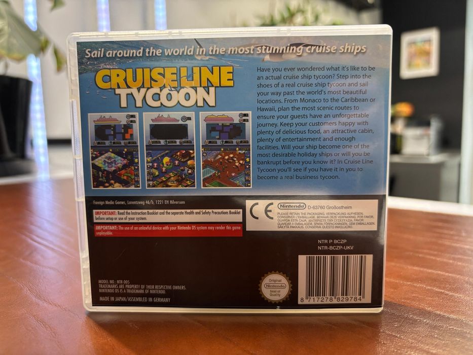 NINTENDO DS NDS Cruise Line Tycoon