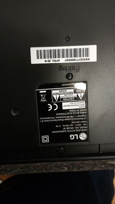 LG Sound Bar SJ2 + Subwoofer64752416637187122