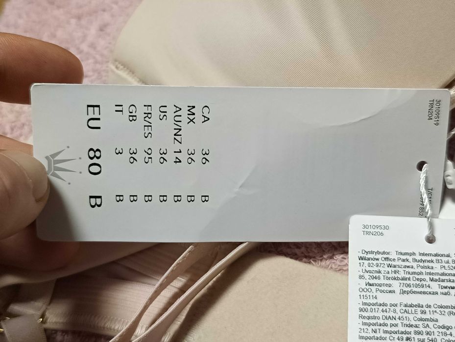 Biustonosz TRIUMPH BODY MAKE-UP ESSENTIALS WDP r.80B nowy stan idealny