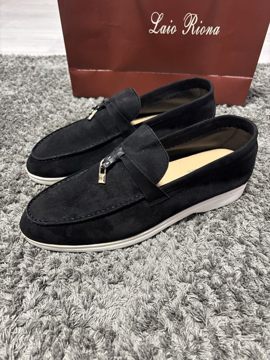 Лофери чорні замшеві