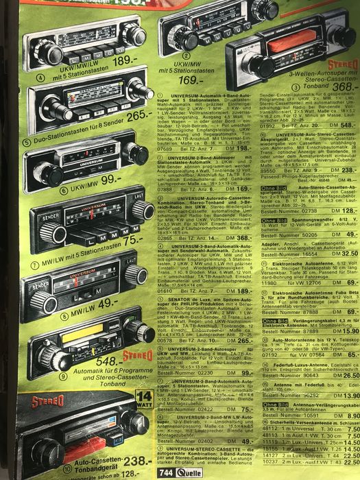 Журнал Quelle 74/75