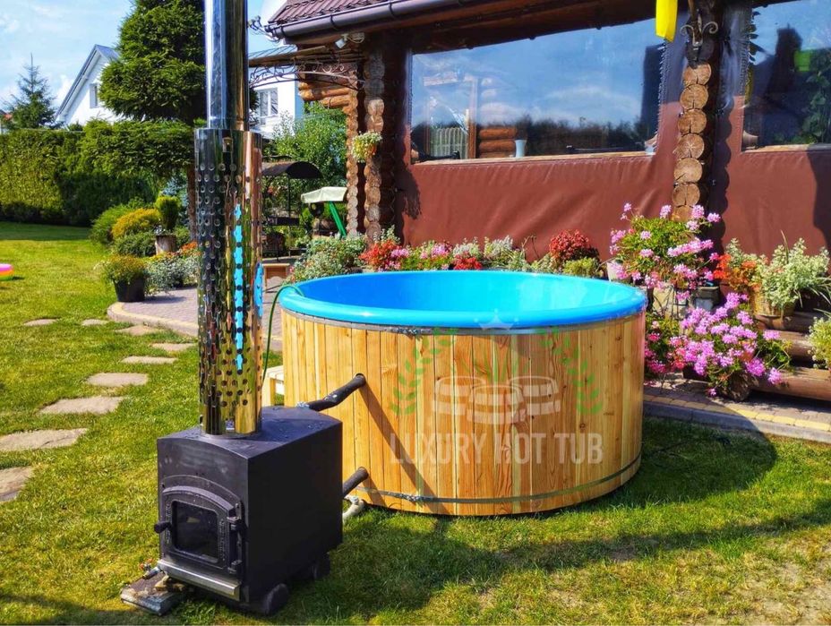 Чан на дровах для готеля, котеджа