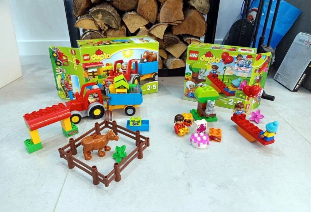 Lego Duplo traktor 10524 przyjęcie urodzinowe 10832 i inne 174 sztukiZ