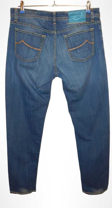 Джинсы ручной работы JACOB COHEN J688 Comfort Blue. Size W35 L34/48. Made in Italy