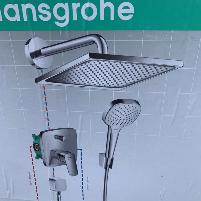 Душевая система  скрытого монтажа душова система hansgrohe 2 варианта