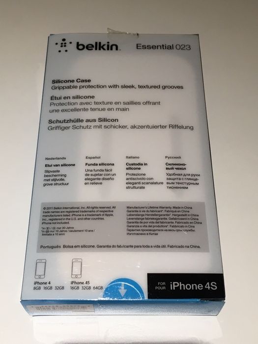 Capa para iPhone 4/4S em silicone Belkin - NOVO