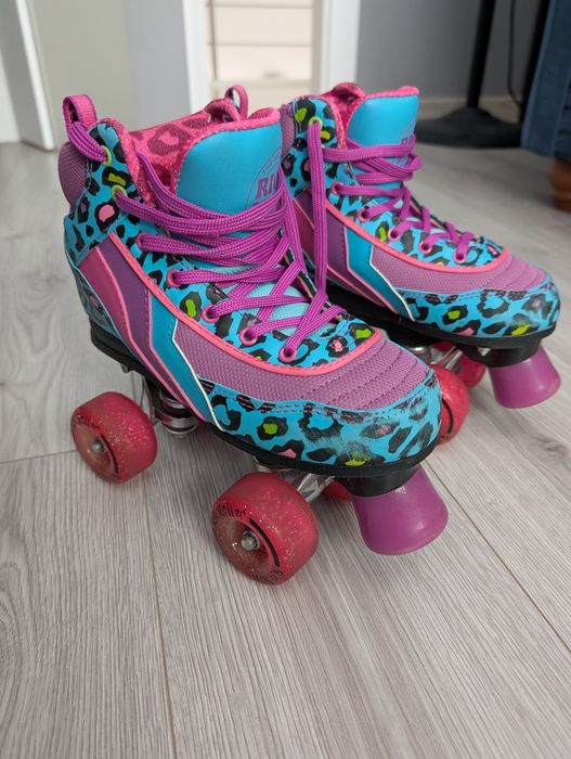 Wrotki Rio Roller damskie rozmiar 35.5 świecące kółka led