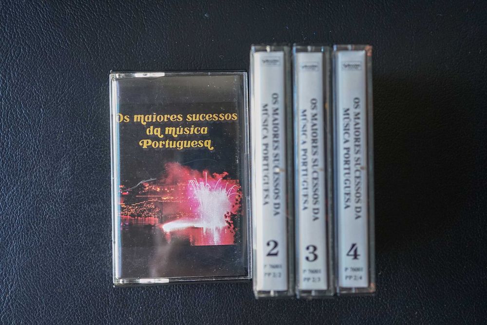 Os Maiores Sucessos da Música Portuguesa 1, 2, 3 e 4 em Cassetes Áudio