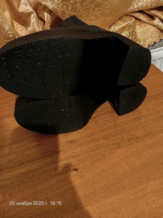 Ботинки на платформе с каблуком